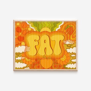 Fat Print| Body Positive| Self Care| Fat Positive| Fat Girl| Chubby Art| Body Positive Art| Body Positivity Line Art| Self Love Club