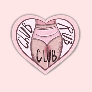 Chub Rub Club / Adesivo in vinile / Body Posi / Fat Postive / Self Love Club / Body Positive Art / Coscia Salvano vite / Spesse cosce Adesivo