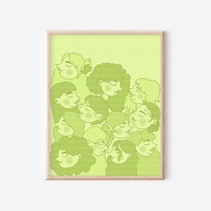 Fat Face Print| Body Positive| Self Care| Fat Positive| Fat Girl| Chubby Art| Body Positive Art| Body Positivity Line Art| Self Love Club