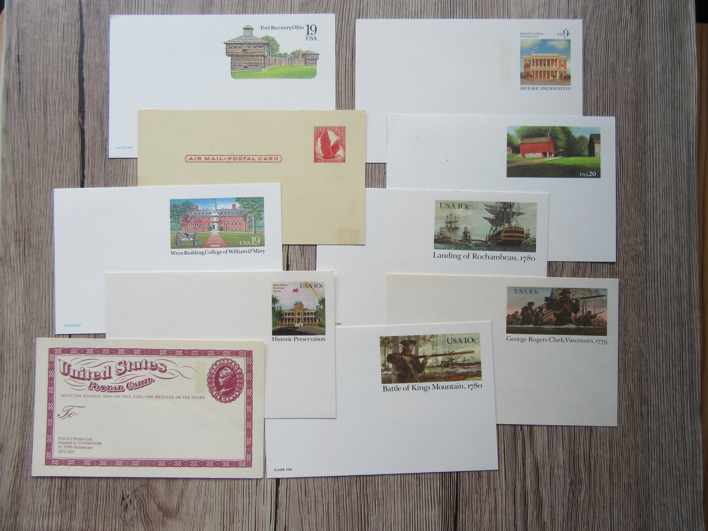 10 vintage US postcards unused blank postcards USPS junk Etsy