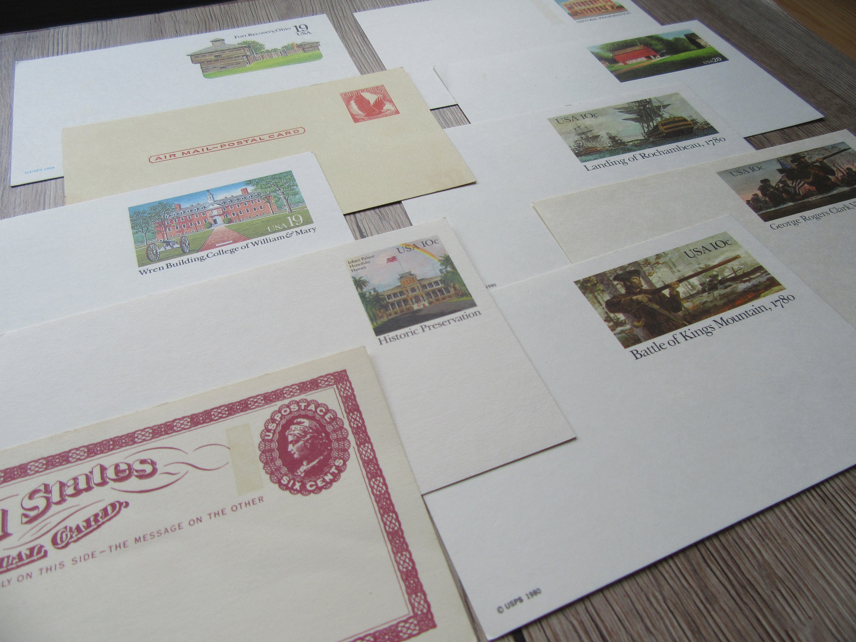 10 vintage US postcards unused blank postcards USPS junk Etsy