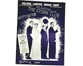 Doctor, Lawyer, Indian Chief Sheet Music 1945 The Stork Club Hoagy Carmichael