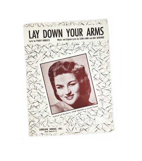Lay Down Your Arms 1956 Sheet Music Etsy