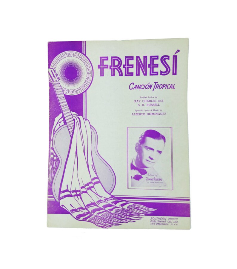 Frenesi Cancion Tropical Vintage Noten 1930er Jahre Noten Decken Kunst Tommy Tucker Alberto Dominguez Ray Charles S K Russell Swing