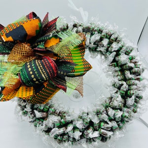 Chocolate Mint Candy Edible Candy Wreath