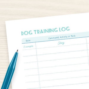 Puppy Potty Training Chart Pdf Instant Download Etsy