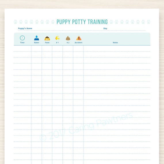 Potty Training Chart Pdf
