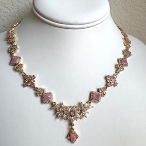Handmade regency necklace Bridgerton inspired  + Earrings option