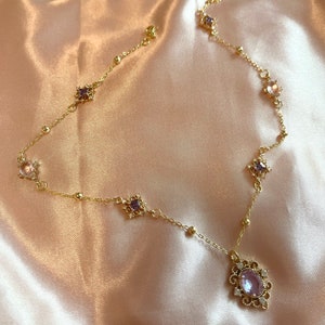 Handmade princess necklace Bridgerton inspired made to order + Earrings option