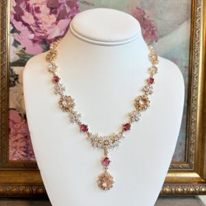 Handmade regency necklace Bridgerton inspired  + Earrings option