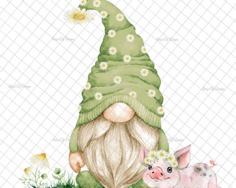 Spring daisy gnome PNG, gráficos PNG de gnome, sublimación, imagen de gnomo, calcomanía de gnomo, calcomanía de gnomo de margarita, imágenes de tobogán, gráficos de vaso