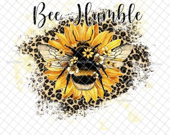 Bee Humble Clear Laser printed Waterslide image, Bee images, bee tumblers, bee decal, tumbler supplies, waterslide decals, Bee image