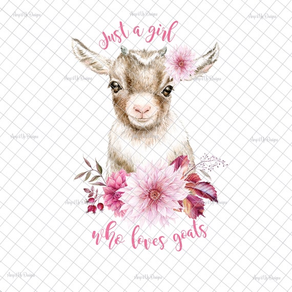 Just A Girl Who Loves Goats T-Shirt Goat Watercolor Gifts Just A Girl Who Loves Goats T-Shirt Goat Watercolor Gifts
