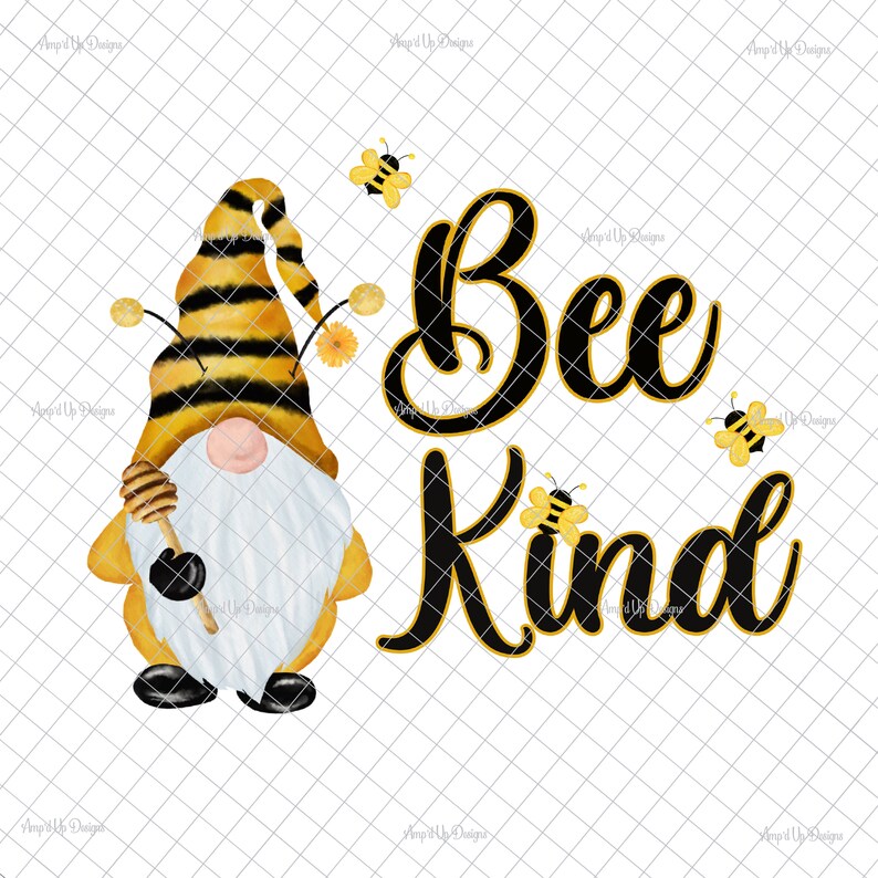 Download Bee Kind PNG gnome Sublimation gnome image gnome decal | Etsy