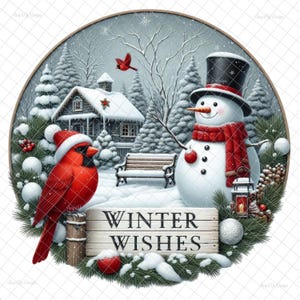 Winterwensen png, deurhanger, digitale kerstsneeuwpop, waterglijbaanafbeeldingen, sneeuwpopafbeelding, kerststicker, sublimatie, bekerafbeeldingen