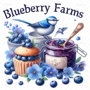 Blueberry Jam PNG, digital, sublimation, blueberry jam,door hanger, DTF, blueberry tumblers, waterslide images,sublimation,tumbler graphics