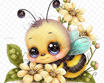 Cute Bee Clear Laser printed Waterslide, Bumblebee decal, bee waterslides, bee tumbler bumblebee image, bee truck, tumbler supplies