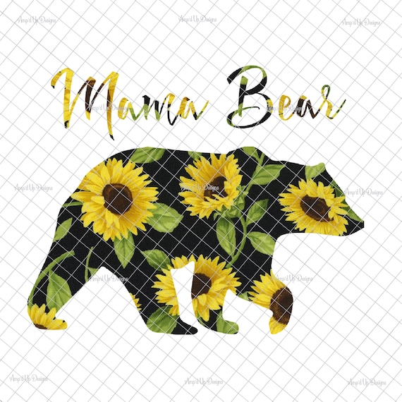 Mama Bear PNG PNG Graphics Waterslide Images Sublimation - Etsy