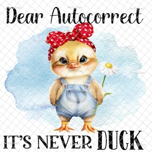 Beste Autocorrectie, het is nooit PNG, Sublimatie, PNG-afbeeldingen, duck digital, waterglijbaanafbeeldingen, duck PNG, duck sublimatie, digitale download