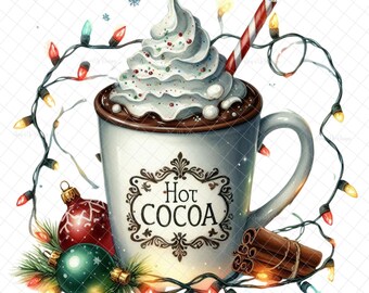 Tis the season for hot chocolate PNG, hot chocolate label, chocolate decal,PNG graphics, waterslide image, tumbler graphics,digital download