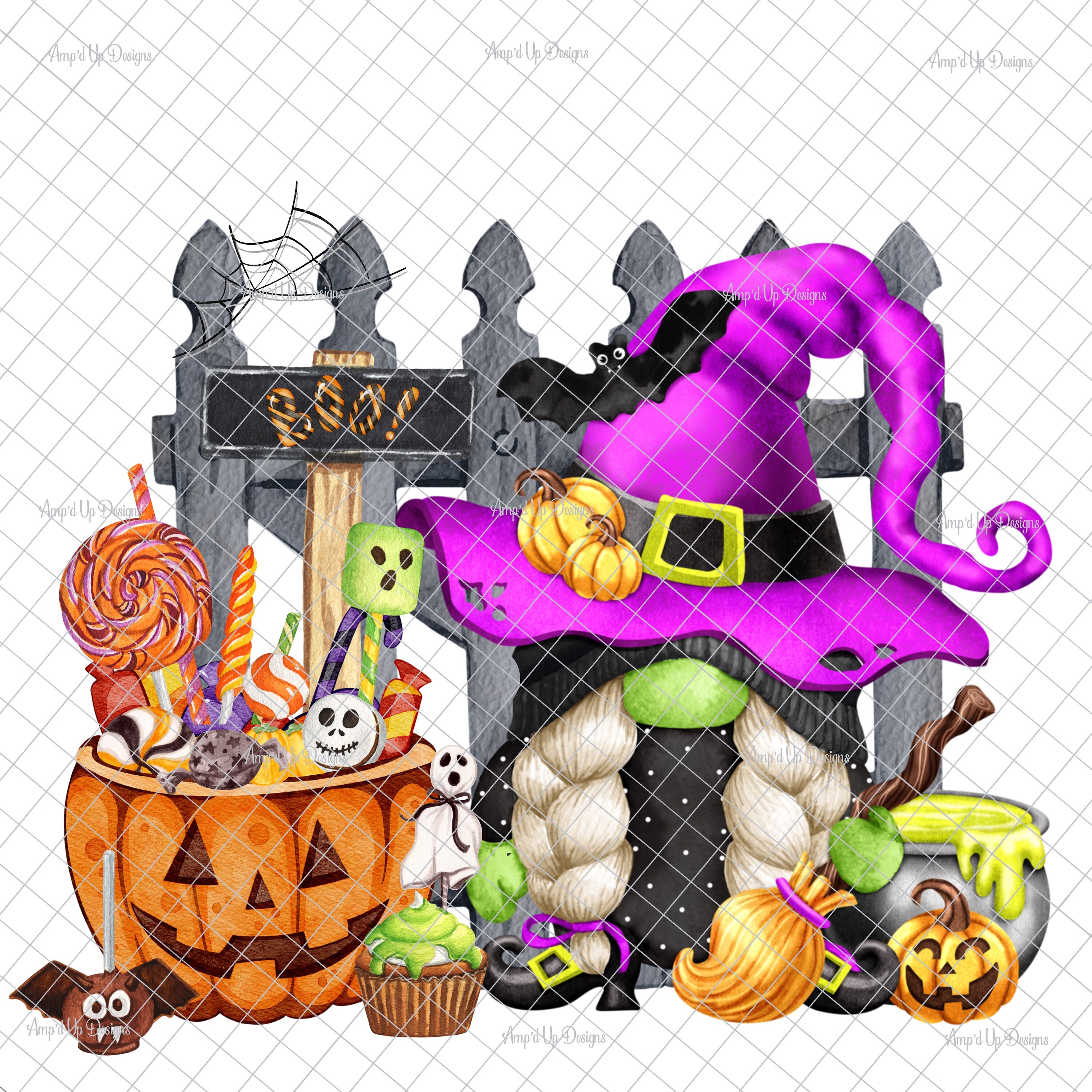 Happy Halloween PNG PNG Graphics Halloween Gnomes Halloween - Etsy