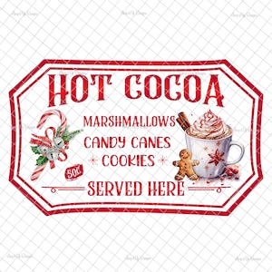 Tis the season for hot cocoa PNG, digital download, hot cocoa,  decal, PNG graphics, waterslide image, tumbler graphics,digital download
