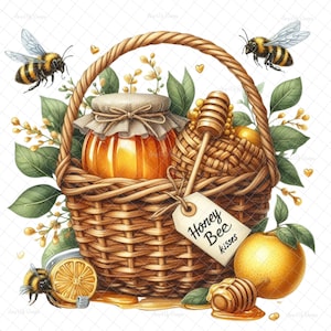 Honey Bee Kisses PNG, digital, Sublimation, digital, DTF, Bienenbilder, Bienenaufkleber, Wasserschiebebilder, Türhänger, Bienenaufkleber, Bechergrafik
