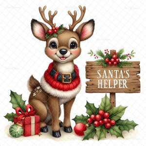 Kerstrendier PNG, digitaal, sublimatie, helper van de kerstman, DTF, bekerafbeeldingen, kerstafbeelding, kerstrendier, kerststicker