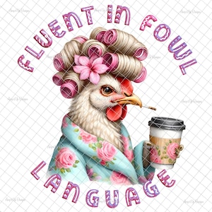 Parlant couramment la langue PNG, sticker drôle, sublimation de poulet mignon, poulet drôle, téléchargement numérique, images de toboggan aquatique de poulet, gobelets