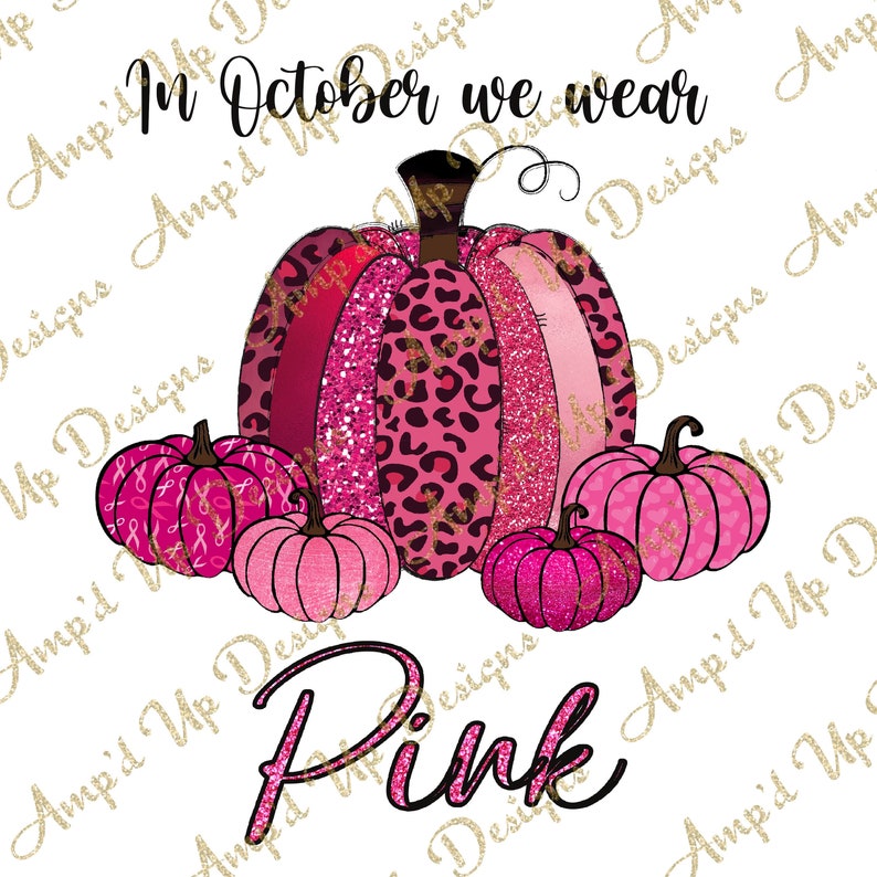 in october we wear pink screen print