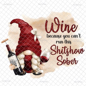 Wine gnome PNG, Digital download, wine gnome, Sublimation, wine gnomes, gnome decal, wine gnome images, waterslide images, tumbler graphics