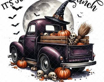 Just a bunch of hocus Pocus PNG, PNG graphics, DTF, Halloween decal, sublimation, Halloween image, Witch truck, digital, waterslide images