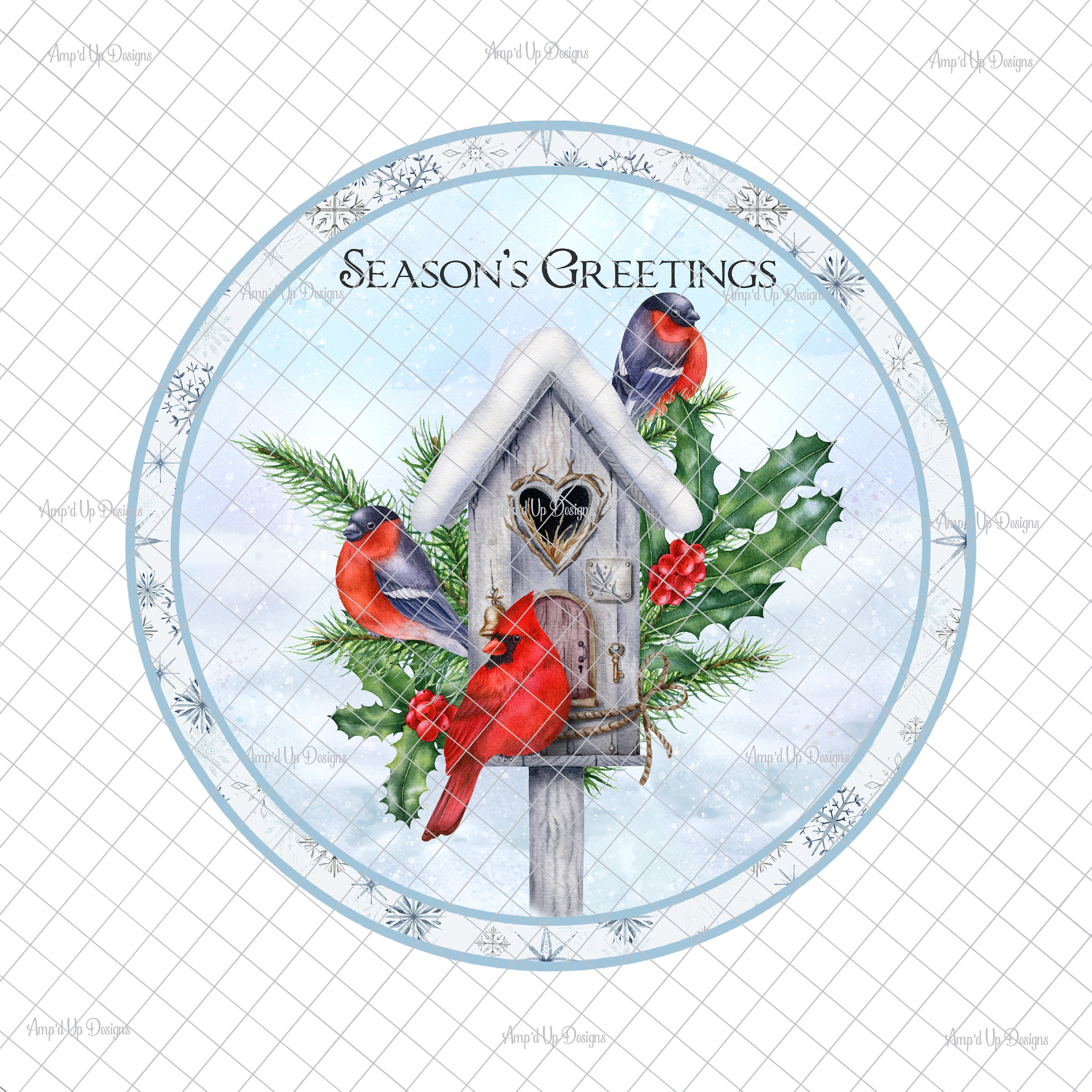 Seasons Greetings PNG Digital Download Door Hanger PNG - Etsy