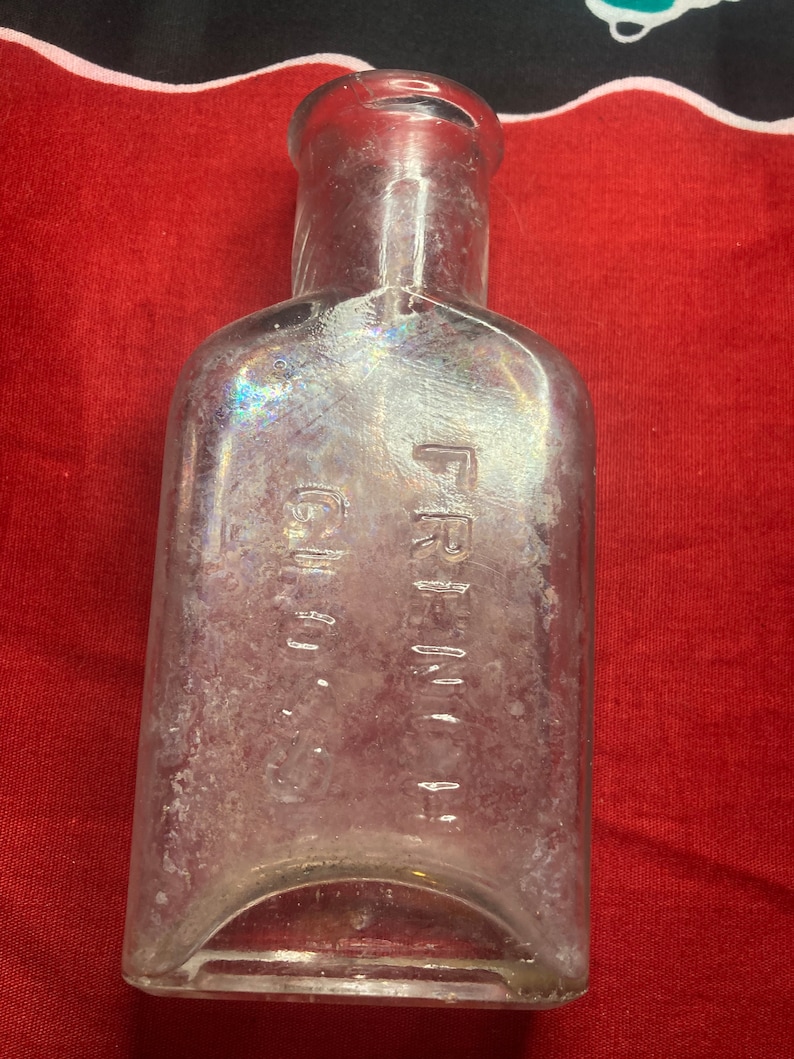 Antique Glass Bottle Etsy