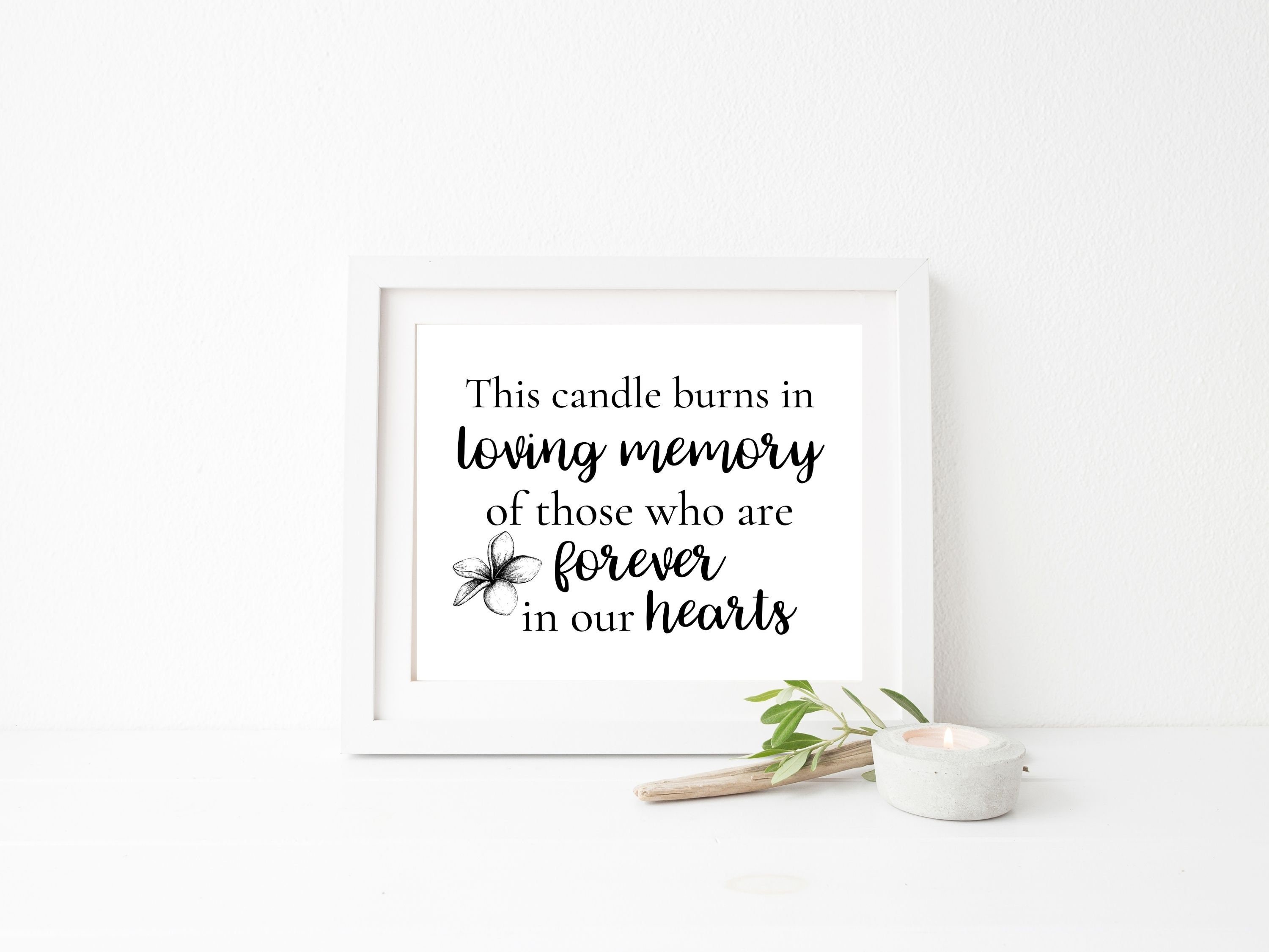 Printable This Candle Burns In Loving Memory Of Those Who Etsy