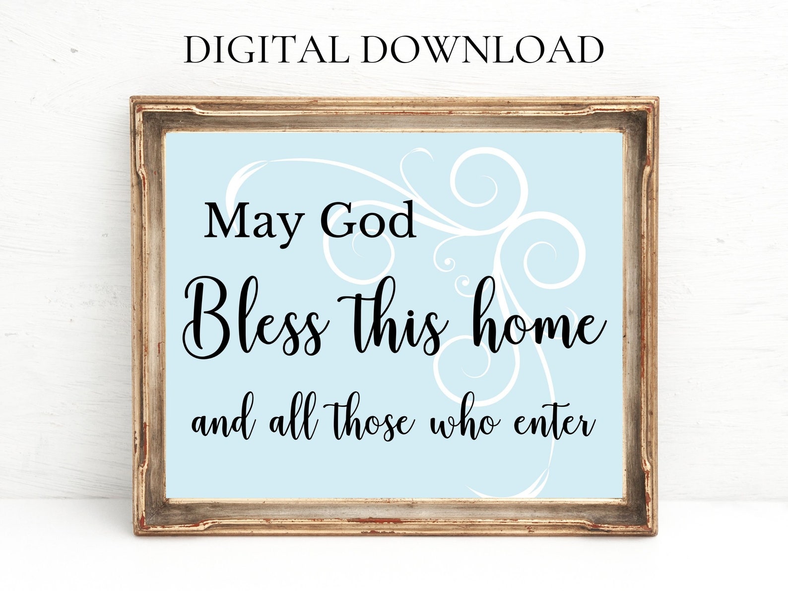 May God Bless Your Demise Ch 1 Printable May God Bless This Home and All Who Enter - Etsy