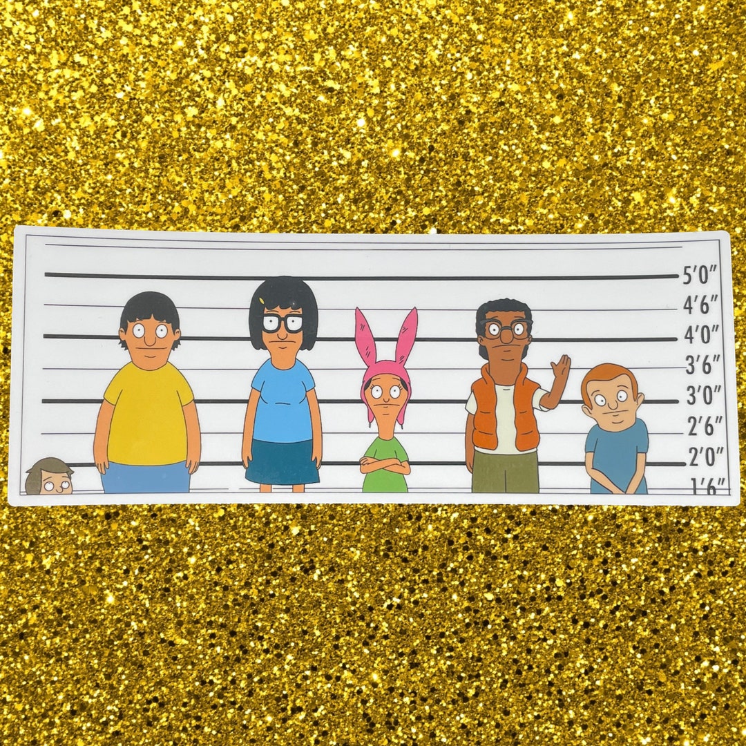 Suspects Stickers Bob's Usual Suspects Sticker | Bob's Burgers X the Usual Suspects Fan ...