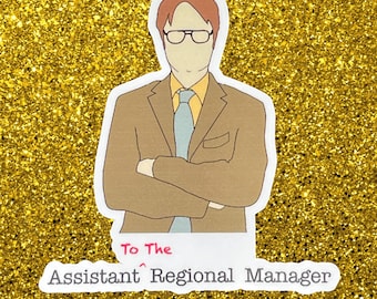 Assistant (to the) Regional Manager Vinyl Sticker | Dwight Schrute | The Office Fan Art