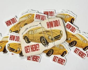 Louis Tomlinson Inspired Air Freshener | How Did I Get Here? Yellow Car | She’s So Bitter, She’s So Sweet | Car Accessory