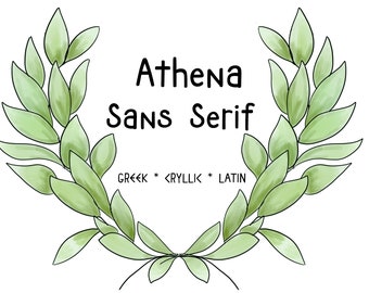 FONT - ATHENA Sans Serif A full Greek, Cyrillic, and Latin based font!
