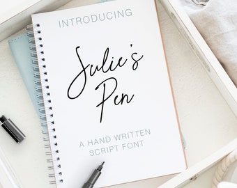 A hand written script font - Julie's Pen