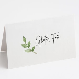 AFDRUKBAAR glutenvrij vouwlabel INSTANT DOWNLOAD