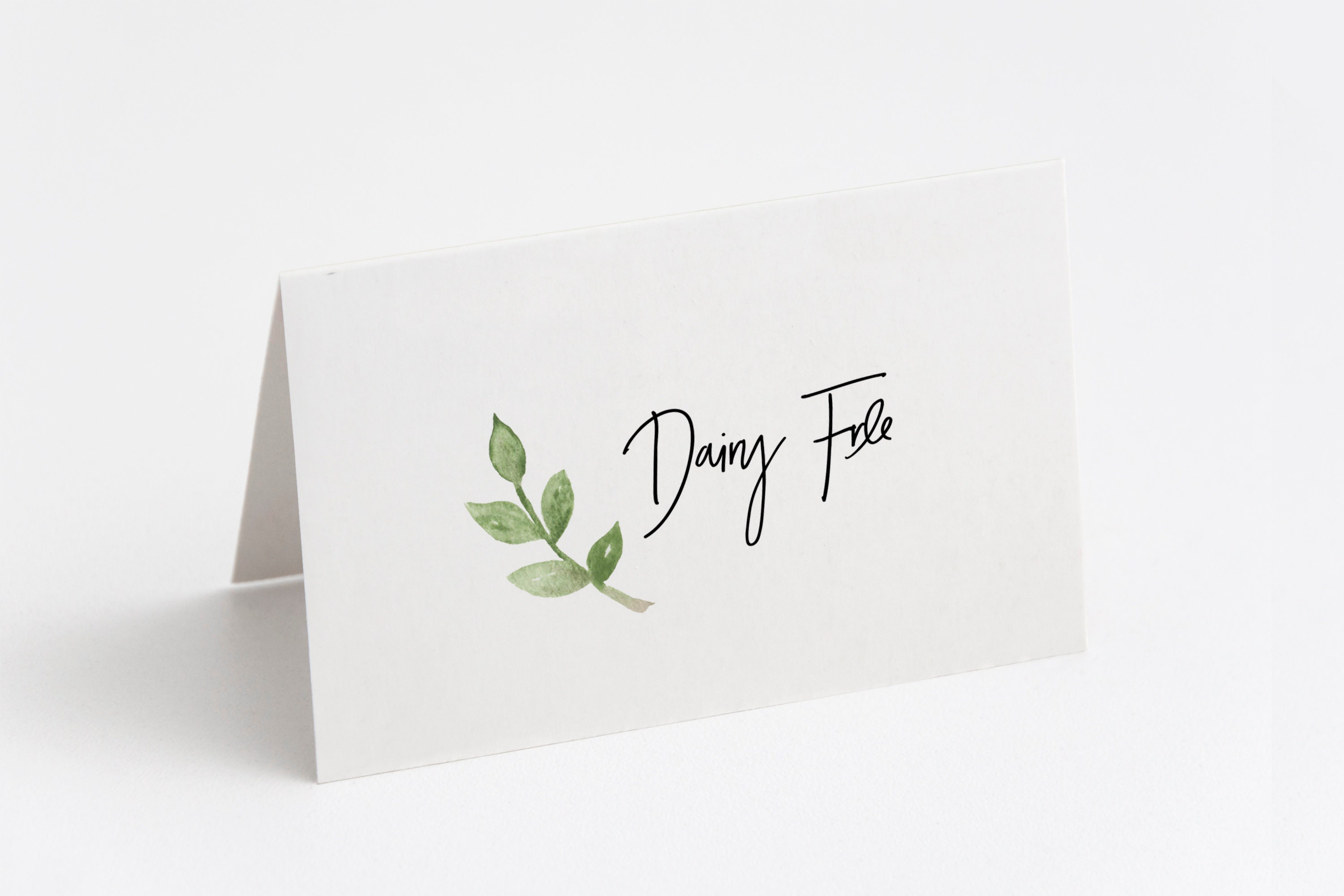 PRINTABLE Dairy Free Tent Fold Label INSTANT DOWNLOAD - Etsy