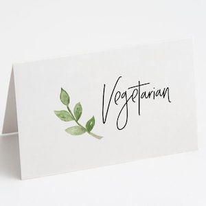 Etiqueta dobrável para barraca vegana e vegetariana IMPRIMÍVEL DOWNLOAD INSTANTÂNEO