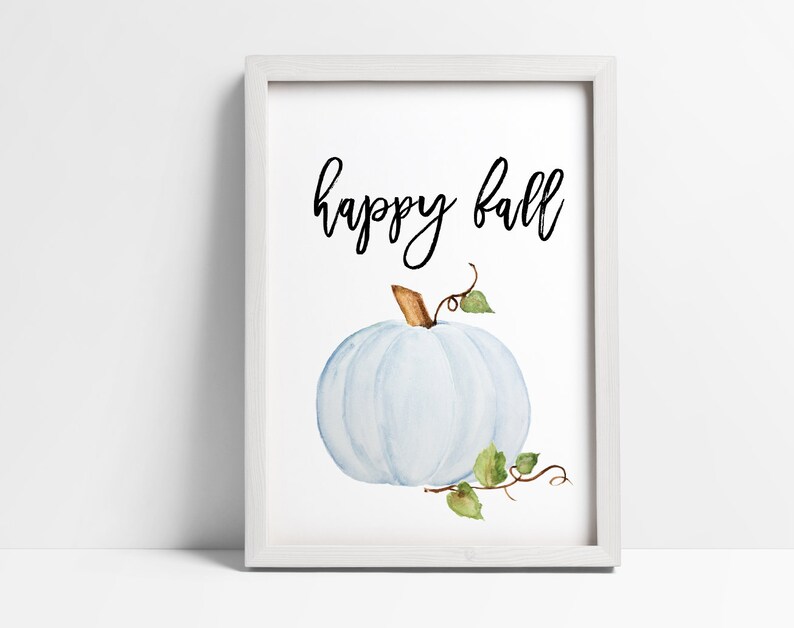 Pumpkin Clip Art - Fall Watercolor Clipart | Dusty Blue, Green, Cream ...