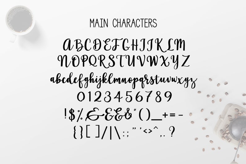 Legible cursive font image