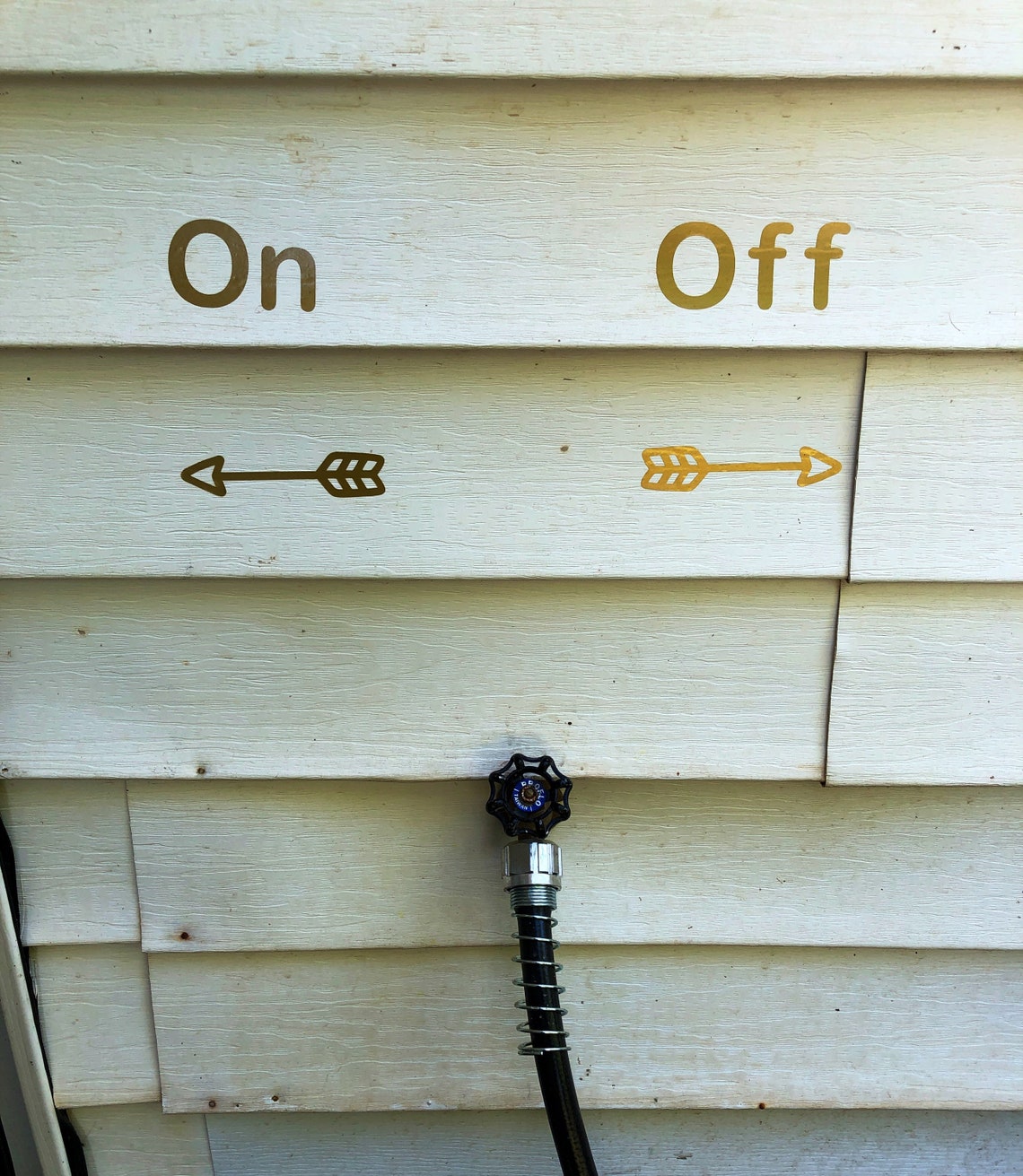 Garden Hose on /off Signs for Home Organization - Etsy