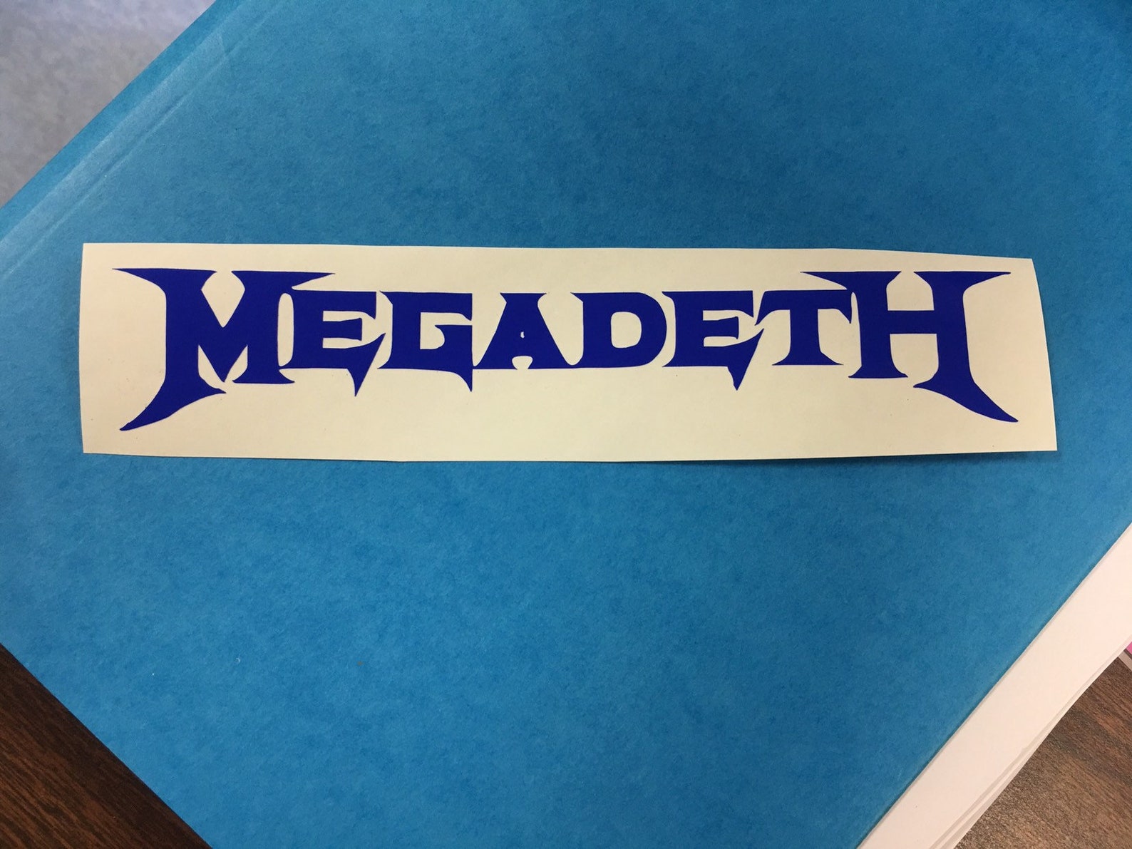 Megadeth Decal 7.5 Blue - Etsy