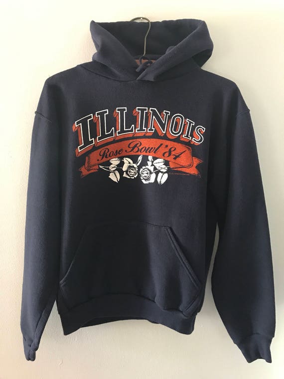 Vintage 1984 Illinois Fighting Illini Rose Bowl hooded | Etsy