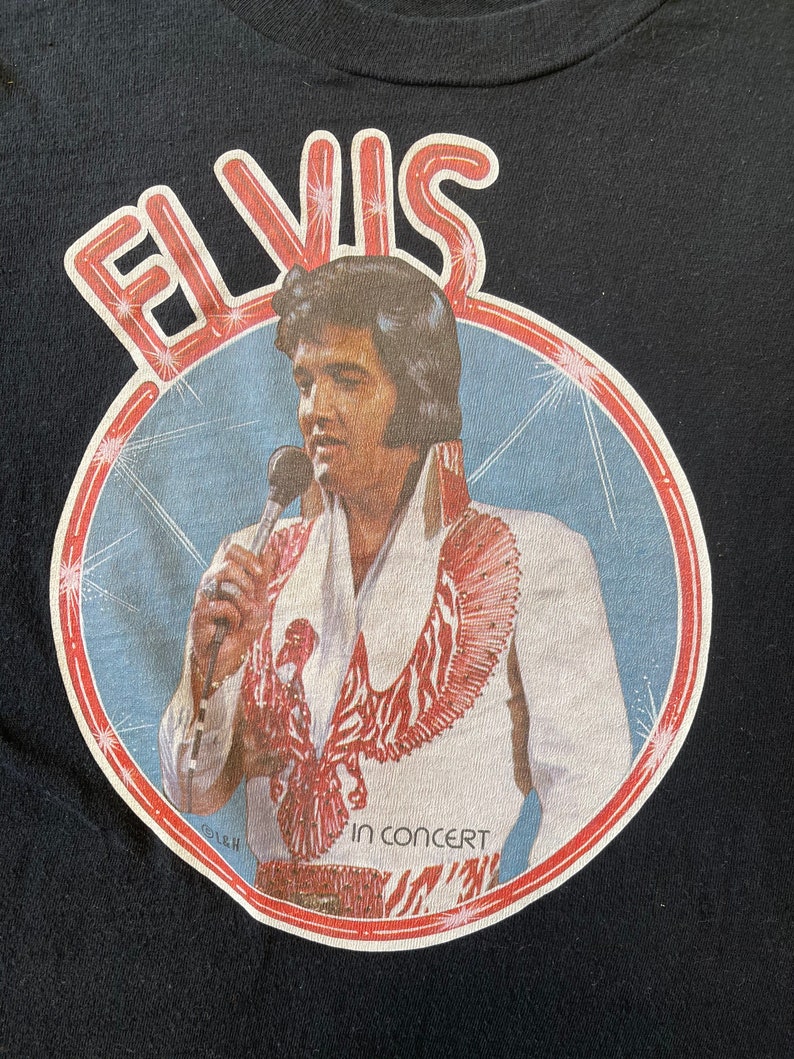 Elvis Presley Live inConcert T-shirt black Vintage 80s ?